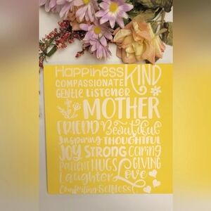 Mother's day gift table art decor sign